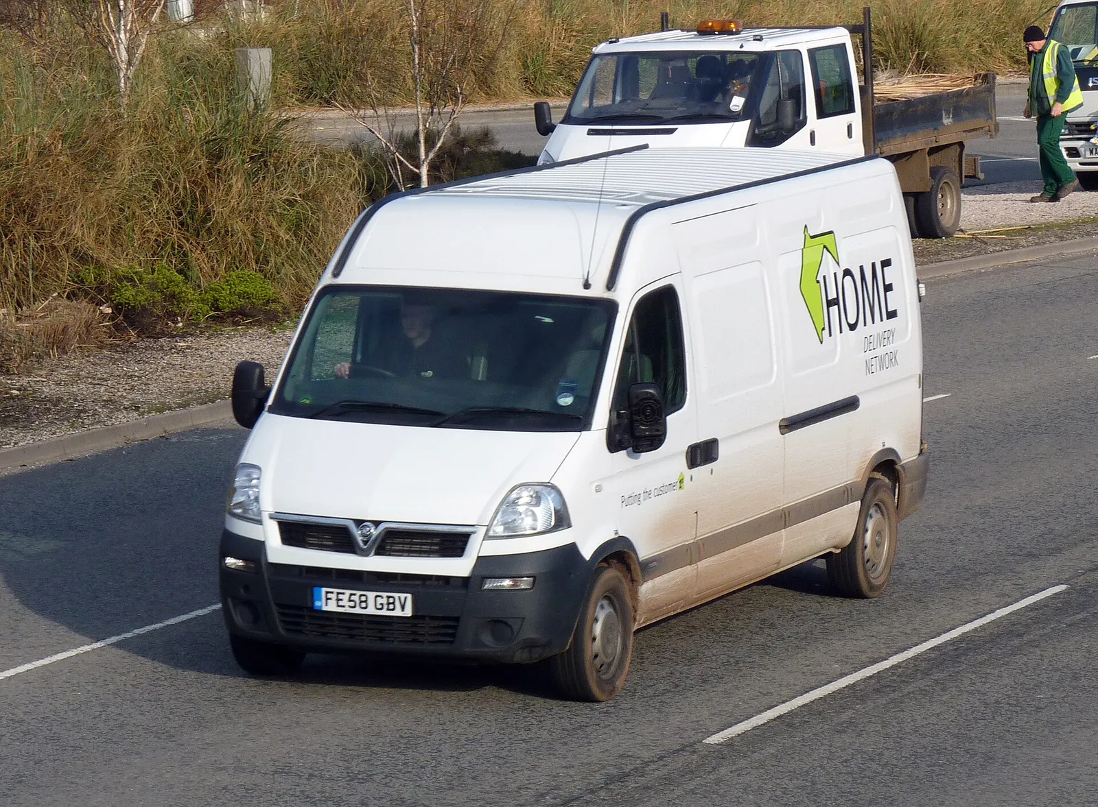 A parcel-delivery van (file image)