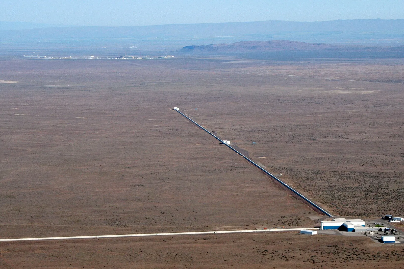 The LIGO gravitational-wave observatory at Hanford, Washington (file photograph)