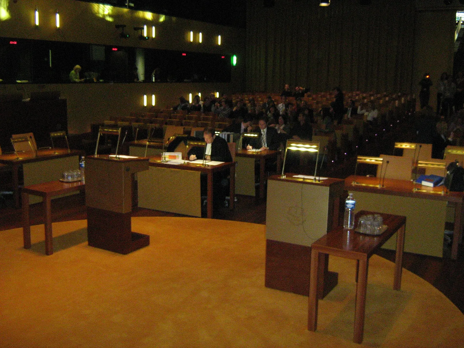 The main courtroom of the Court of Justice of the European Union