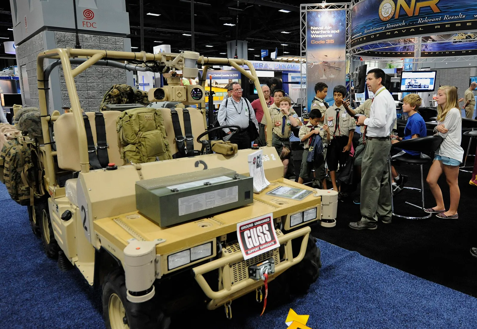 An uncrewed ground support vehicle (file image)