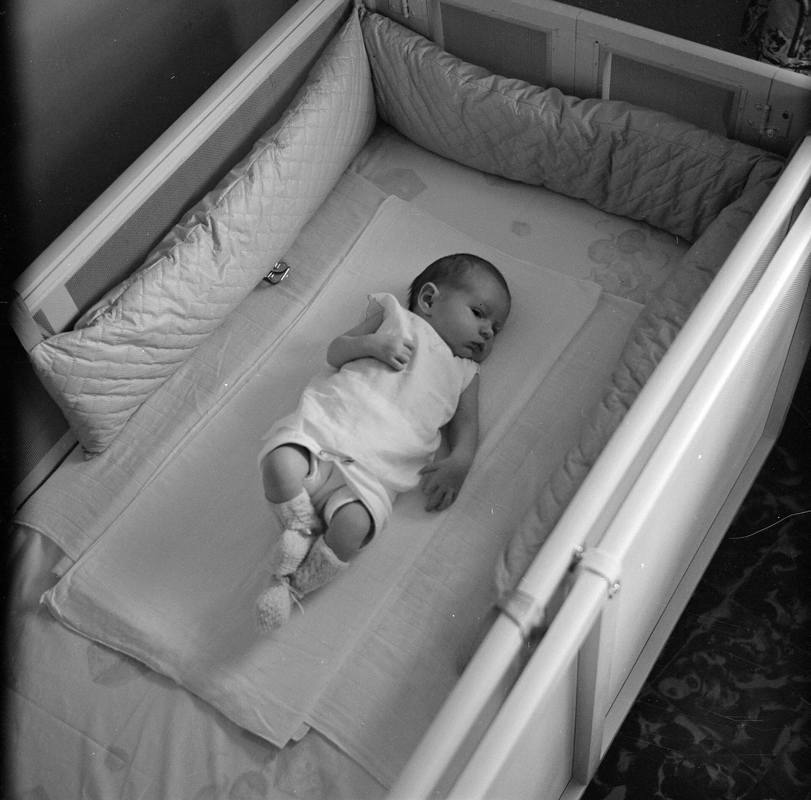 A baby in a cot (file image)