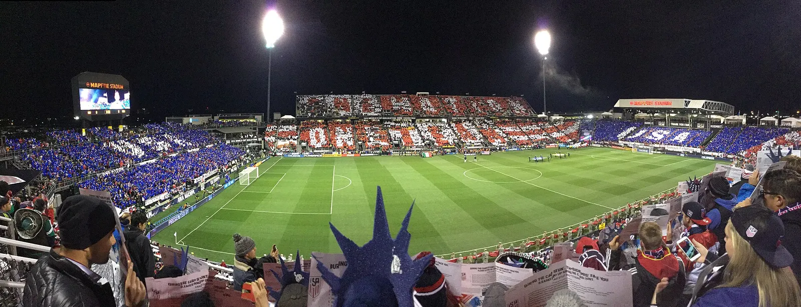 Fans at a football match (file image)