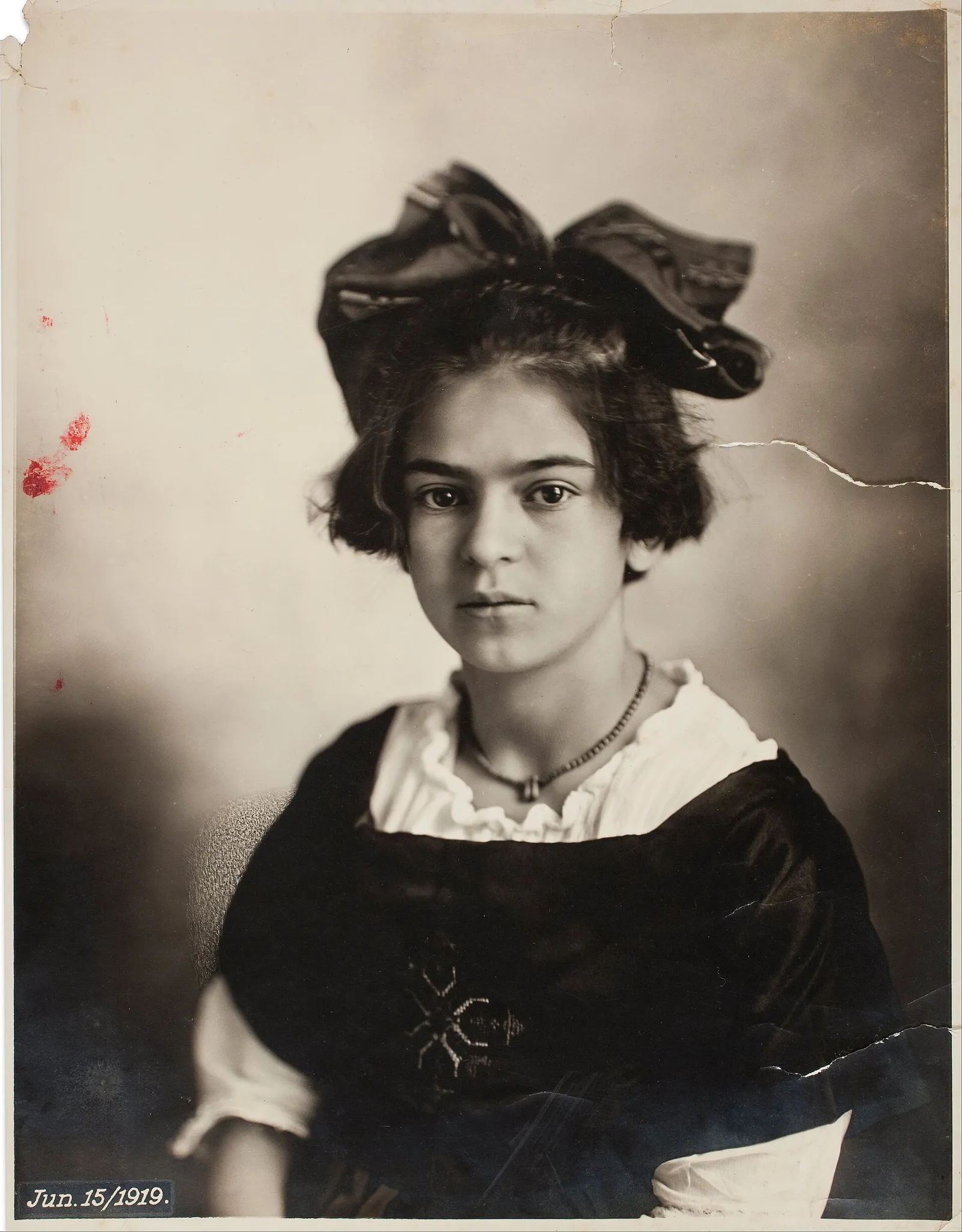 Frida Kahlo photographed by her father, Guillermo Kahlo, in 1919