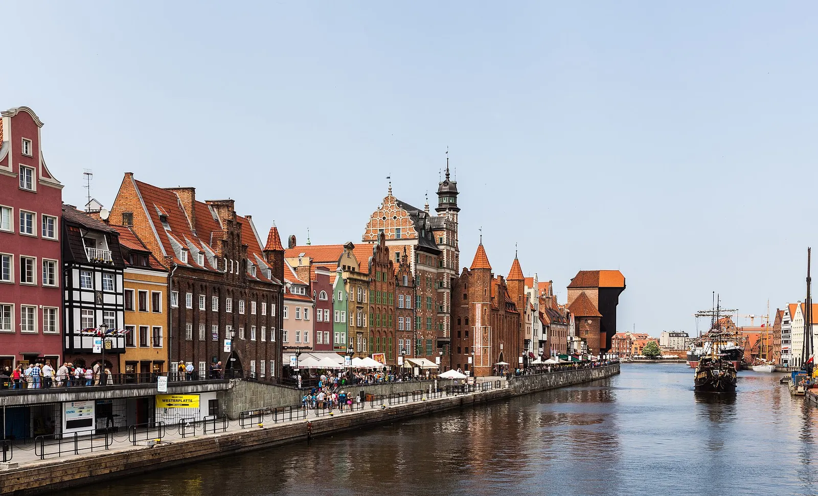 The waterfront of Gdańsk, Poland