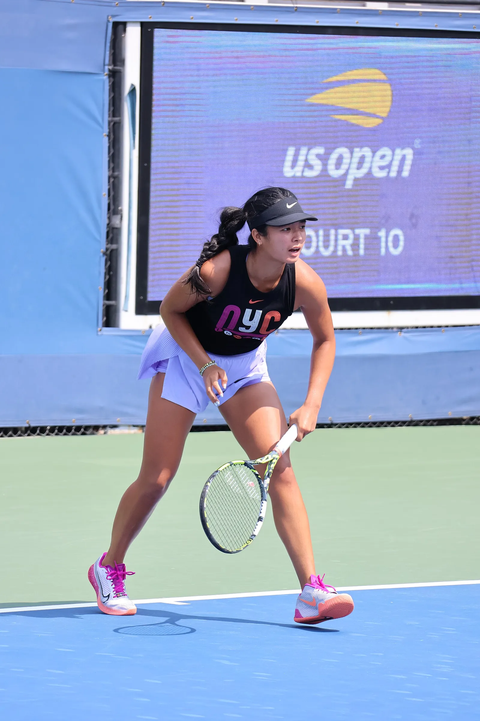 Alexandra Eala of the Philippines during a match at the 2024 US Open