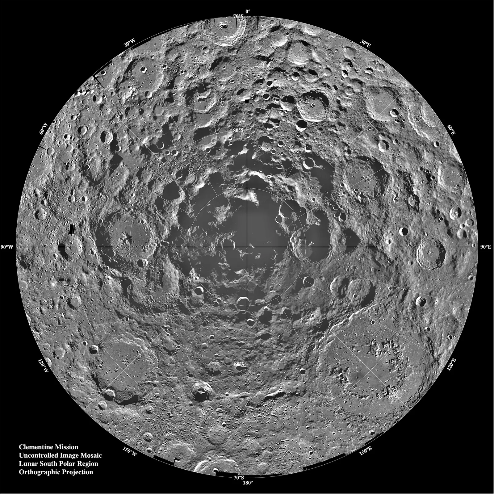 The Moon's south polar region