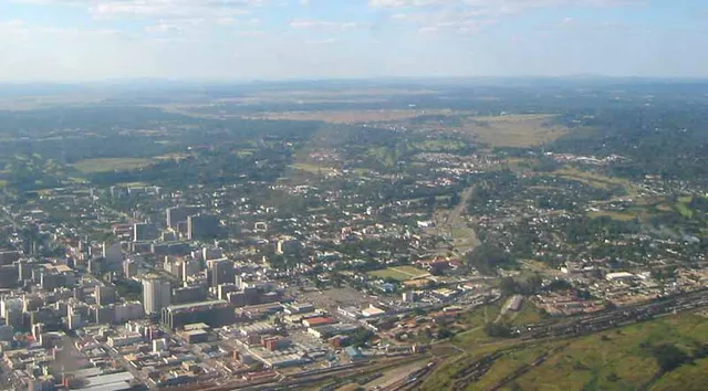 The skyline of Harare, Zimbabwe's capital