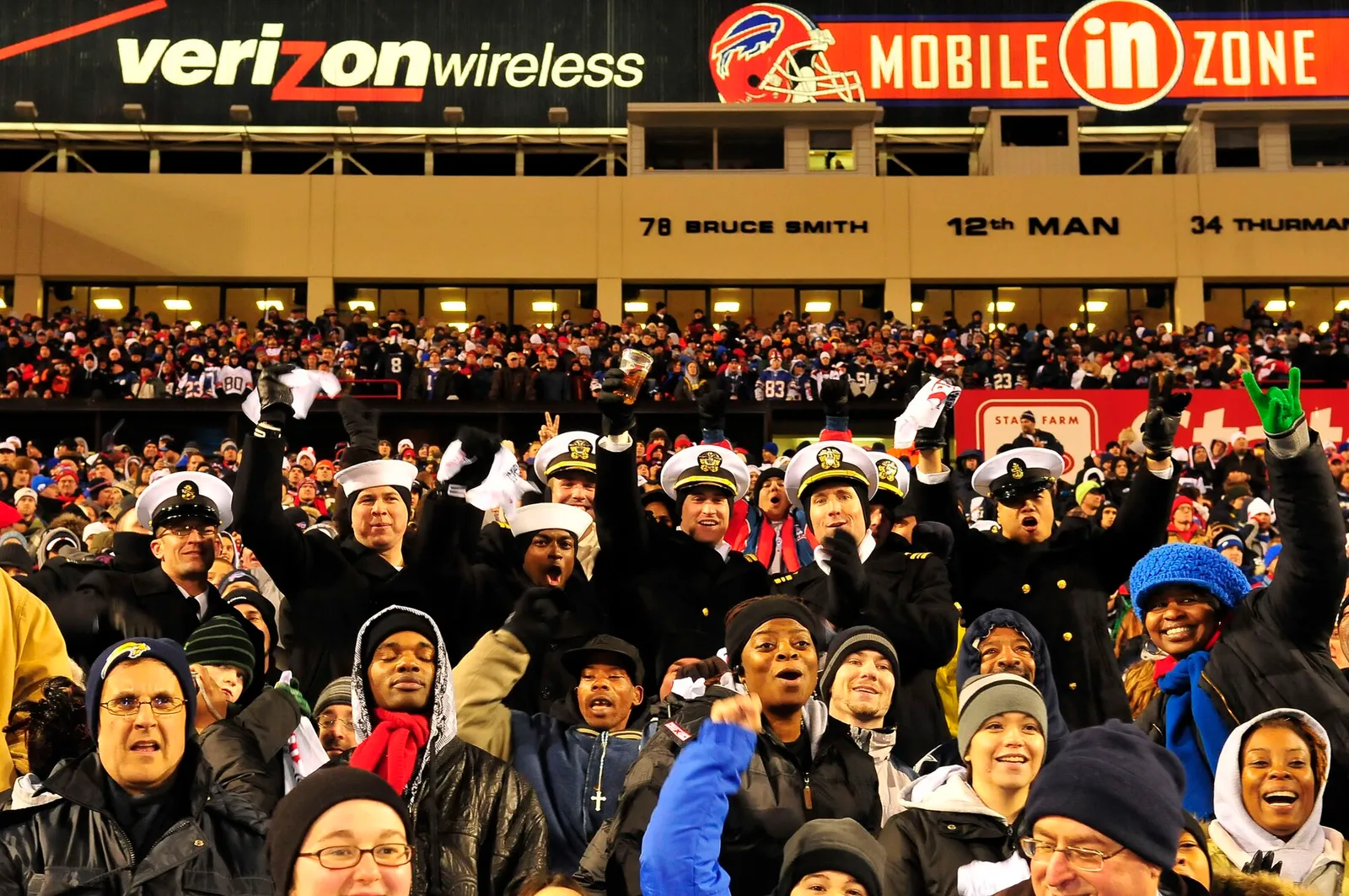 Buffalo Bills fans fill the stands at a home game