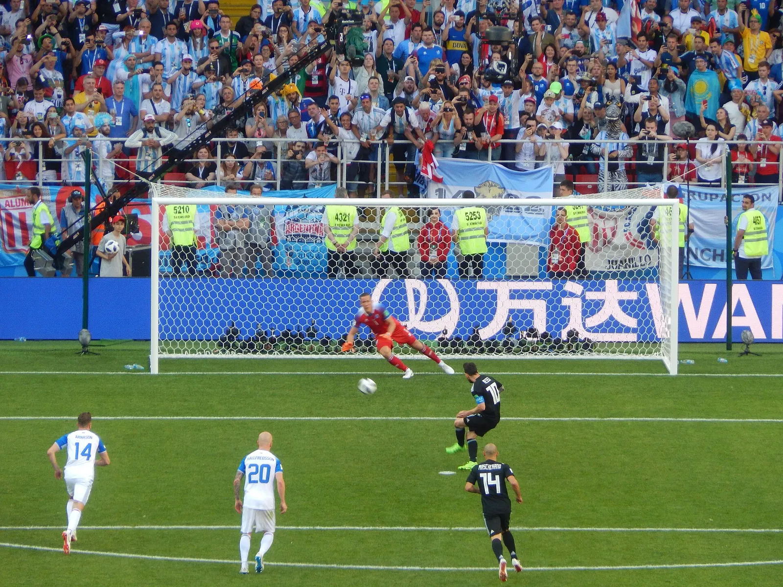 Lionel Messi in action for Argentina (file photograph)