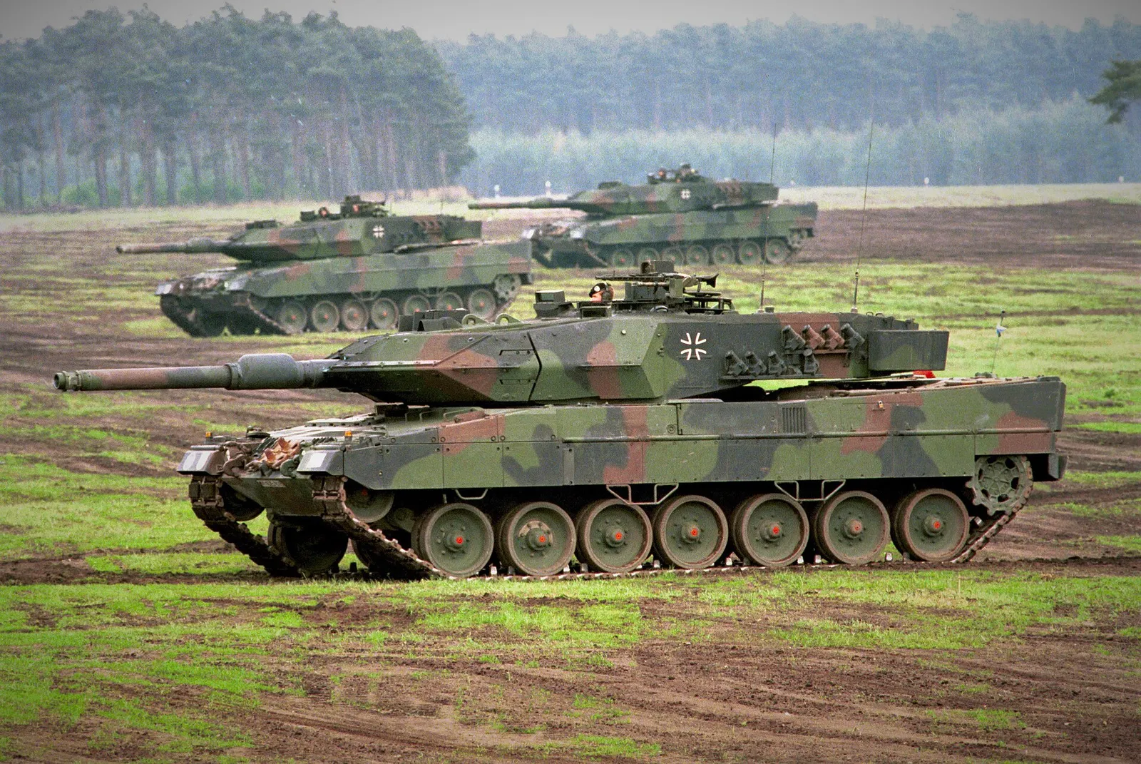 A Leopard 2 tank of the German armed forces