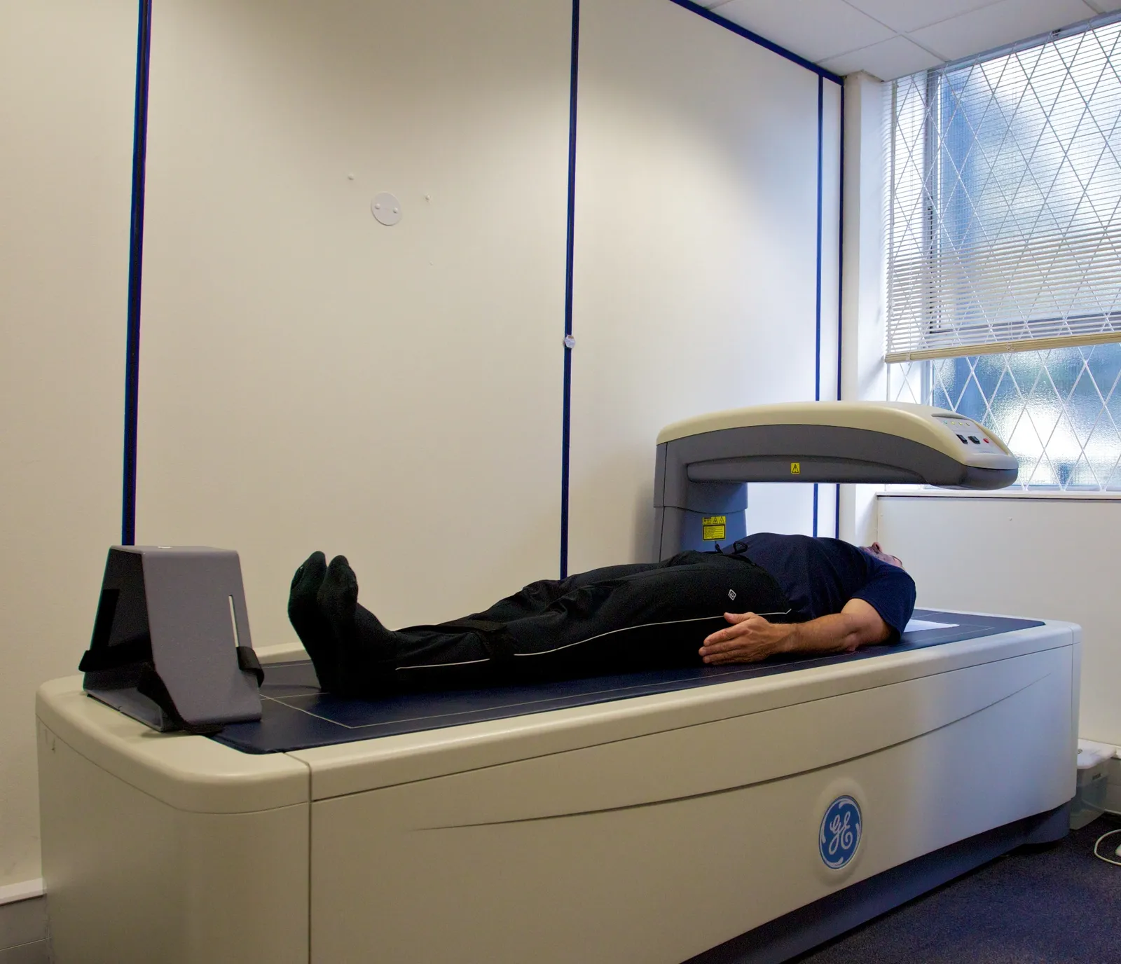 A person undergoing a body scan (file image)
