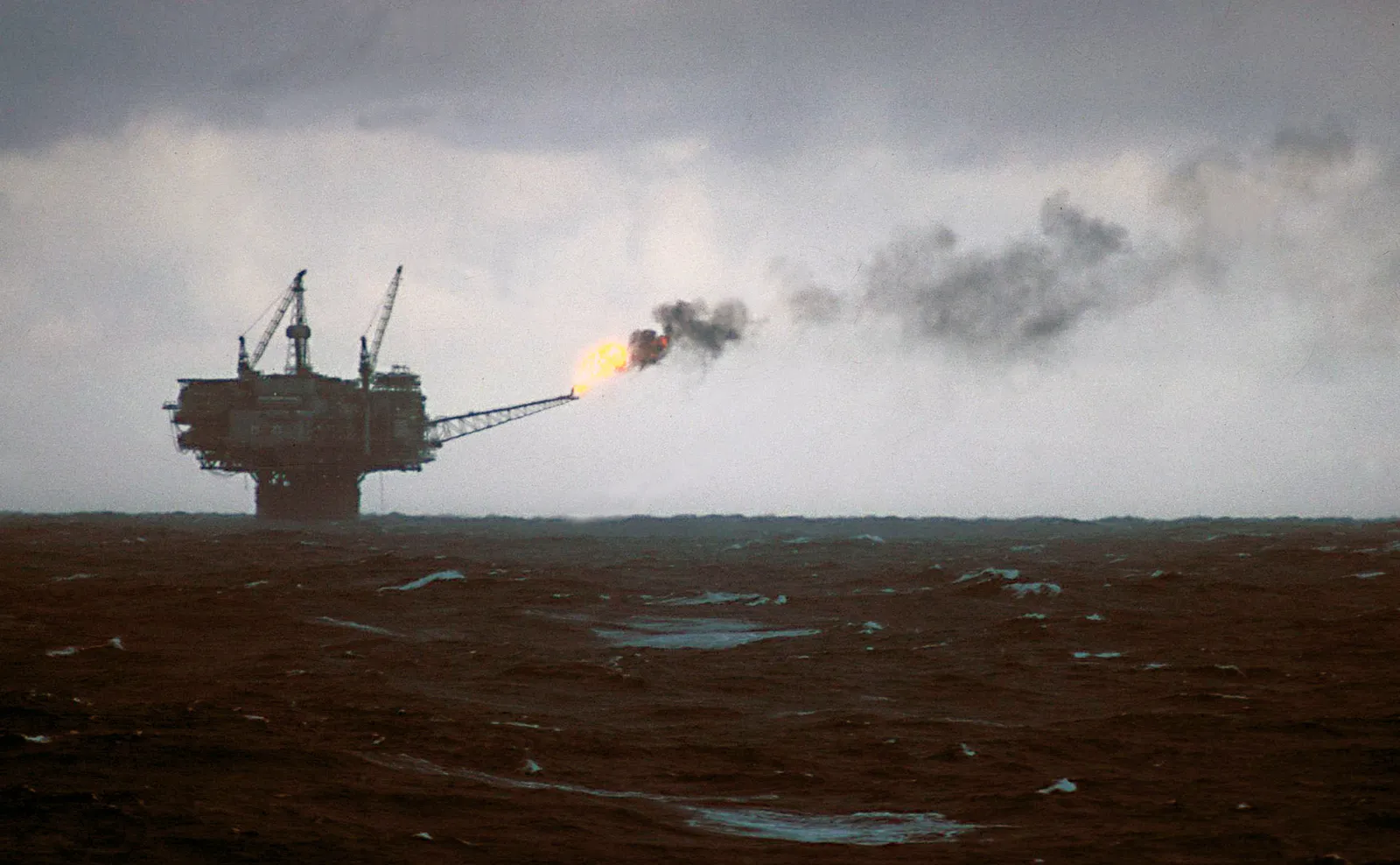 An offshore gas platform (file image)