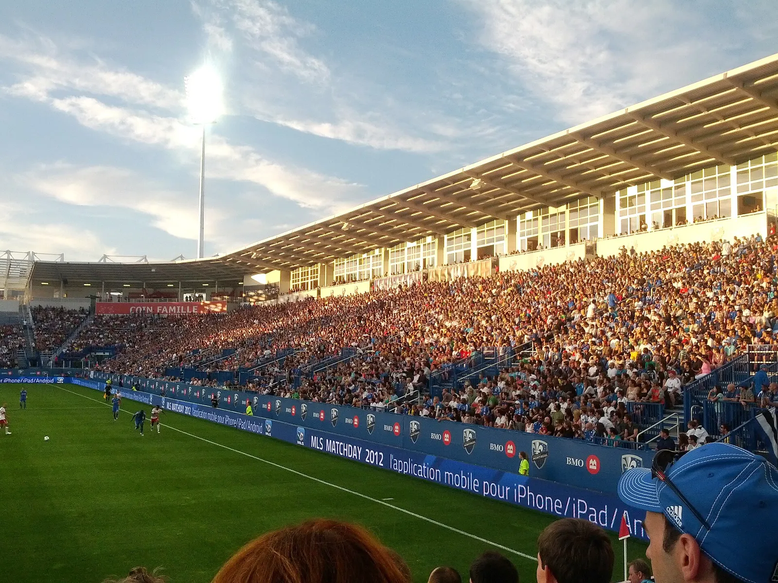 A Major League Soccer match in progress