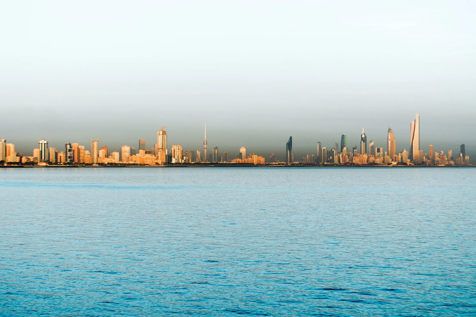 The skyline of Kuwait City