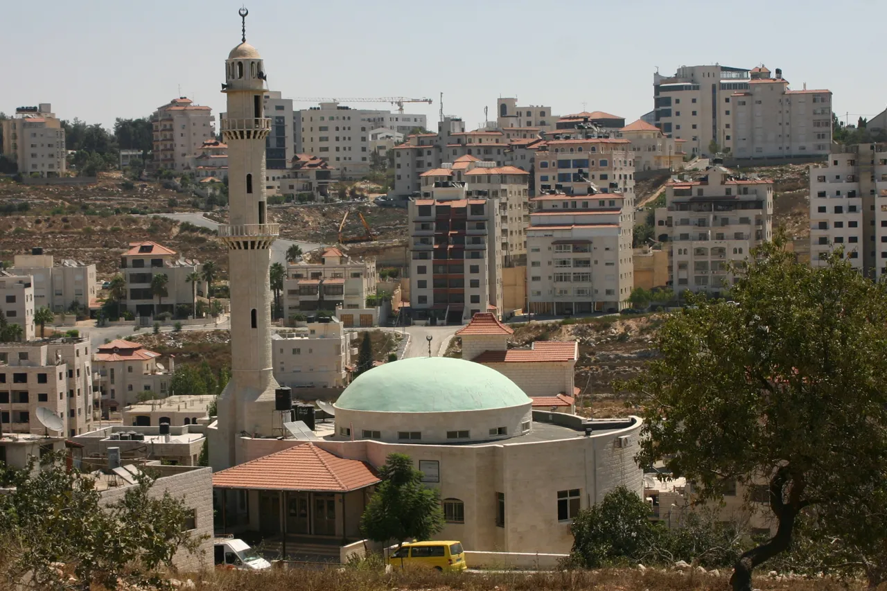 A view across Ramallah in the occupied West Bank