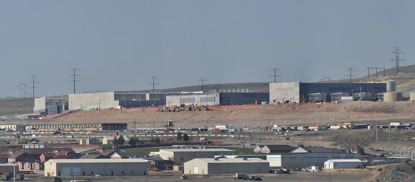 A large data center complex in the desert