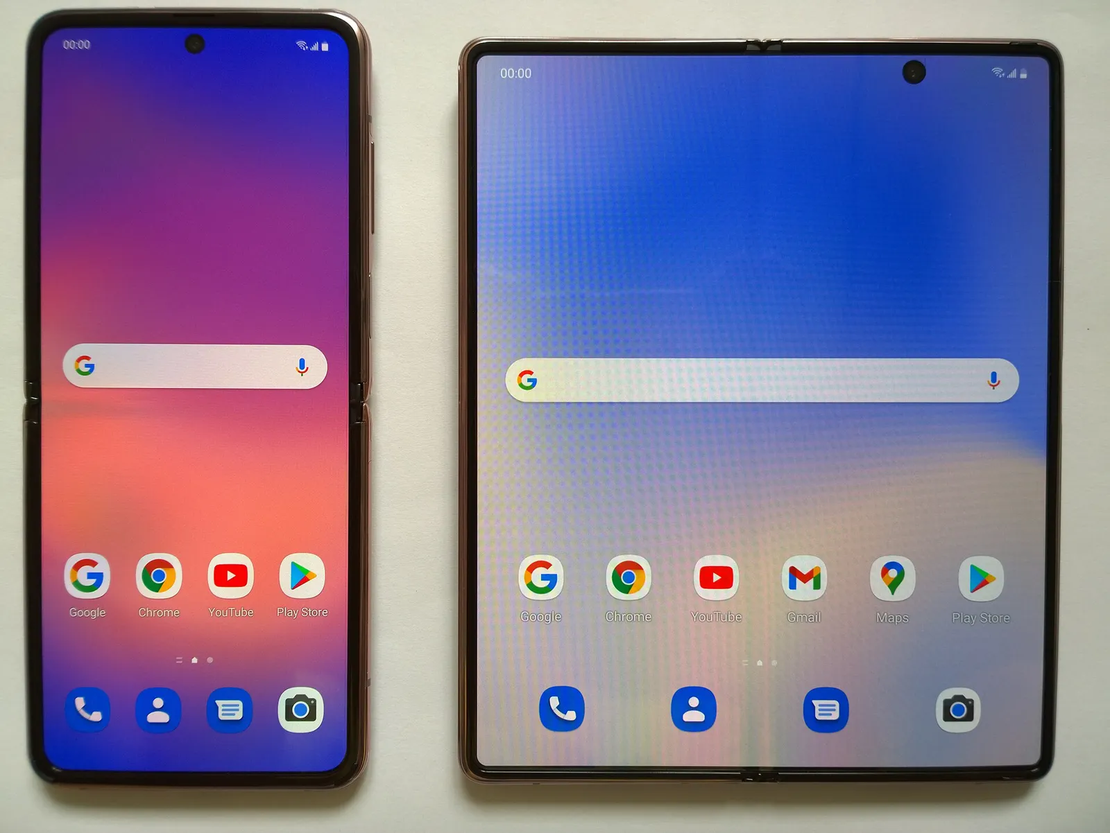 Samsung Galaxy Z foldable phones (file image)