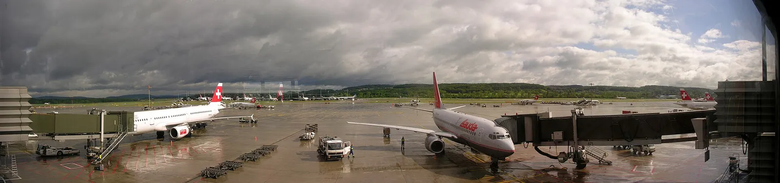 Terminal 1 at Zurich Airport in Switzerland