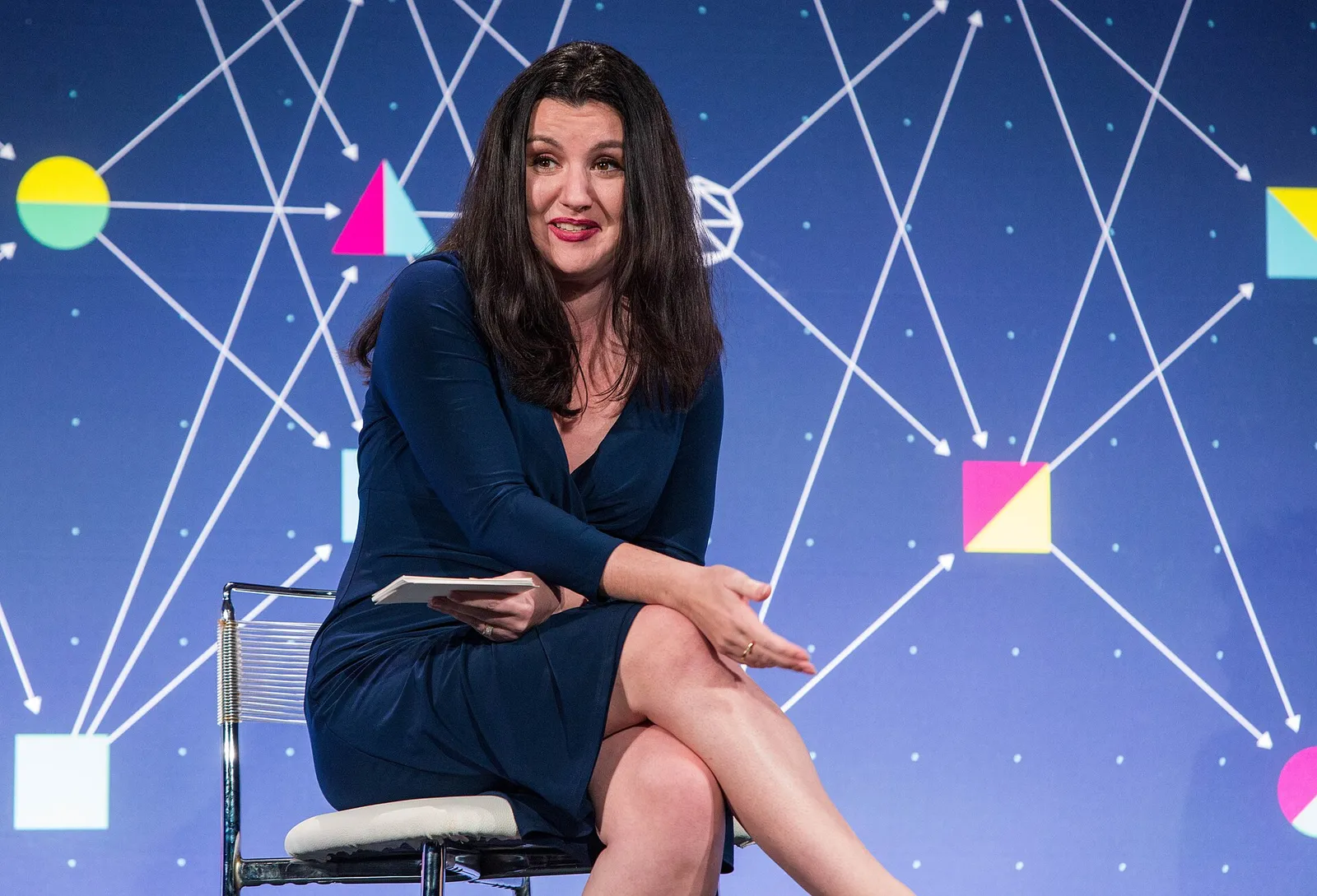 Fidji Simo speaking at a technology conference (2017 file image)