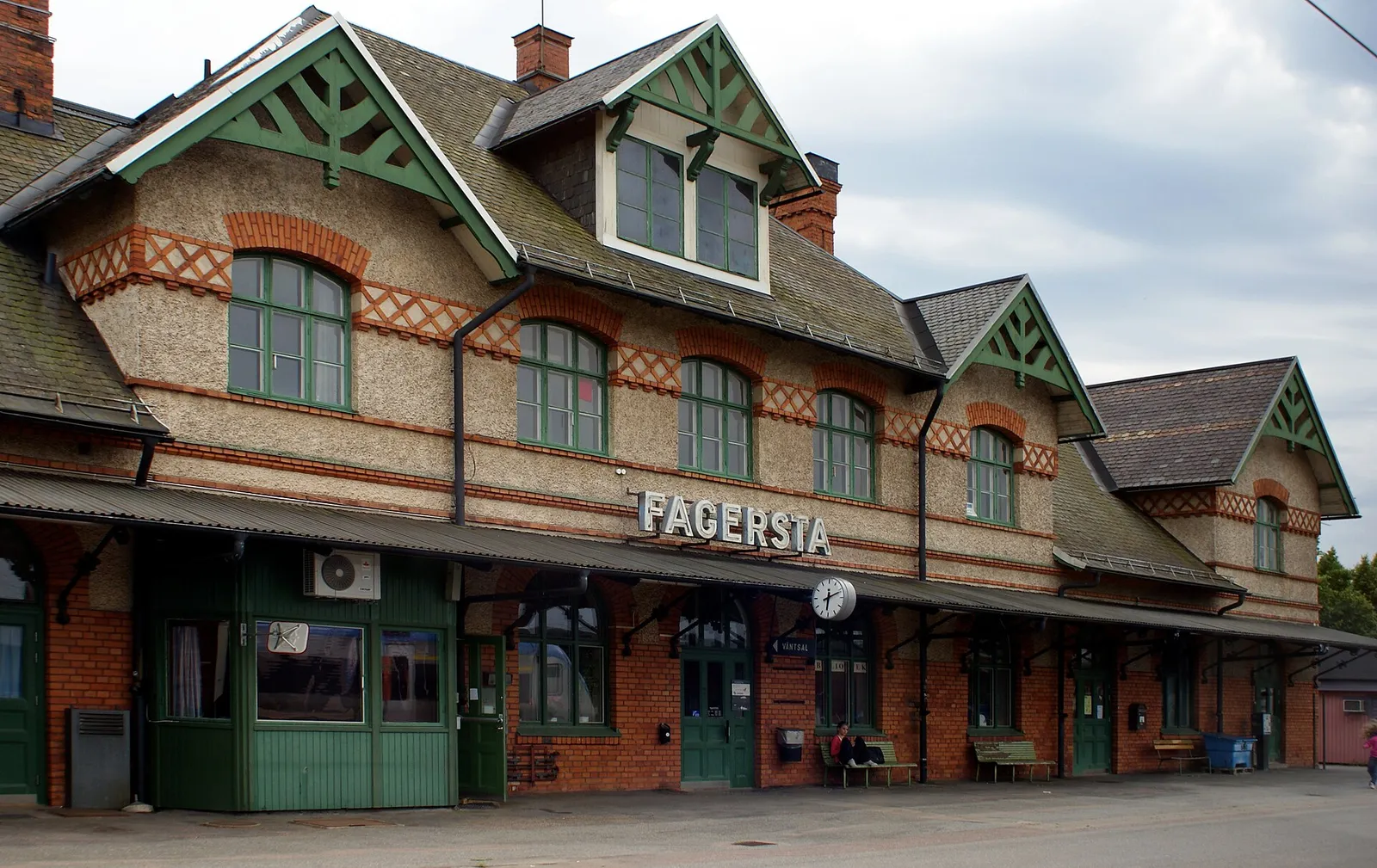 The railway station in Fagersta, central Sweden