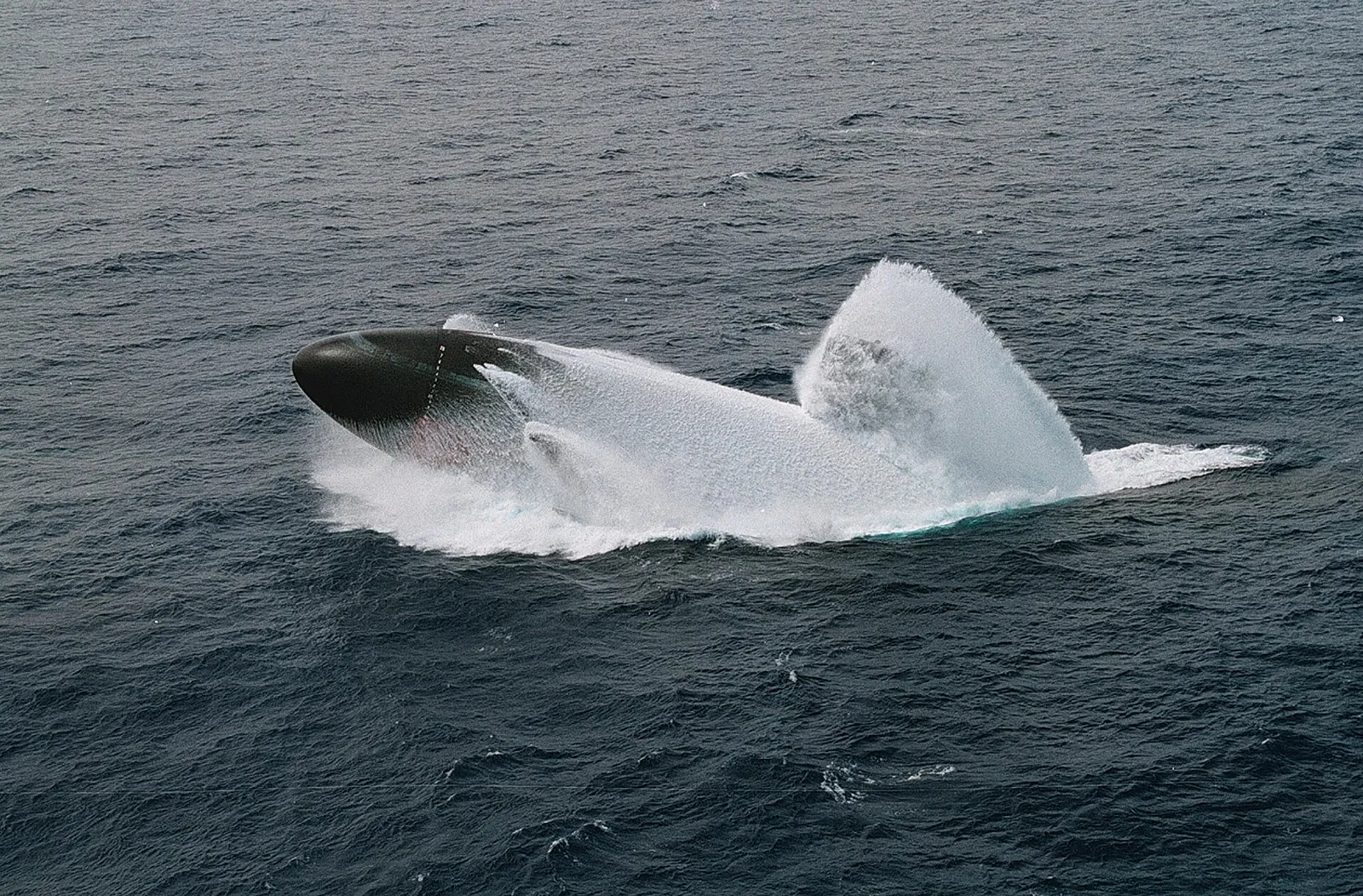 A submarine surfacing during a US Navy drill (file image)