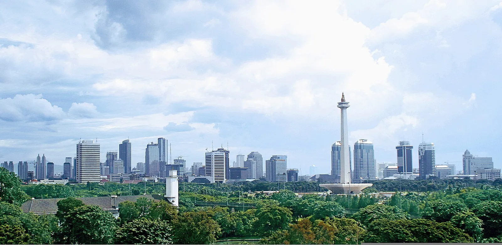 The skyline of Jakarta, Indonesia