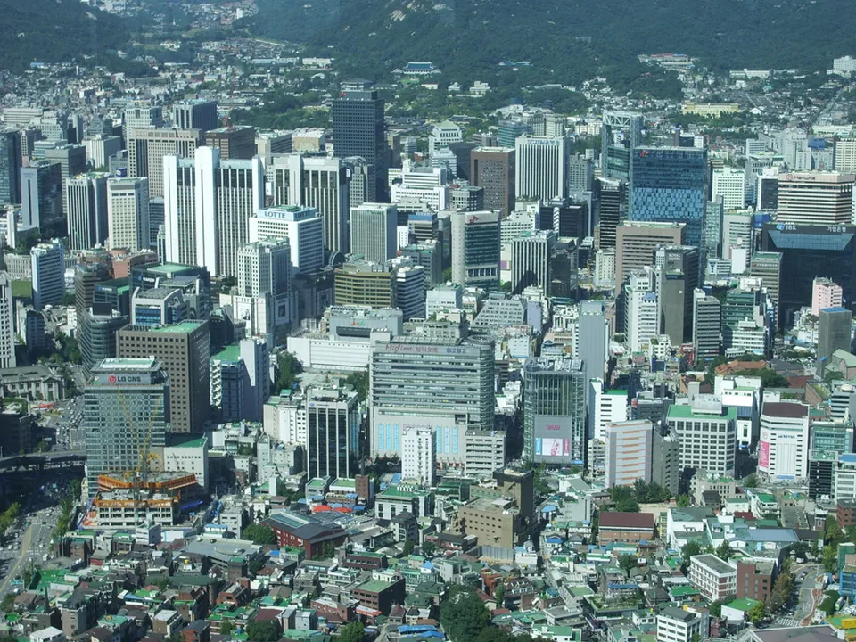 A view across central Seoul