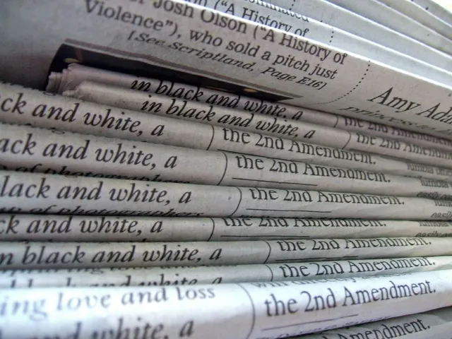 A stack of newspapers (illustrative)