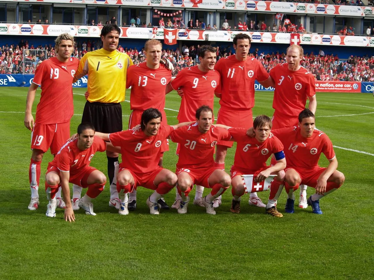 The Switzerland national football team (file image)