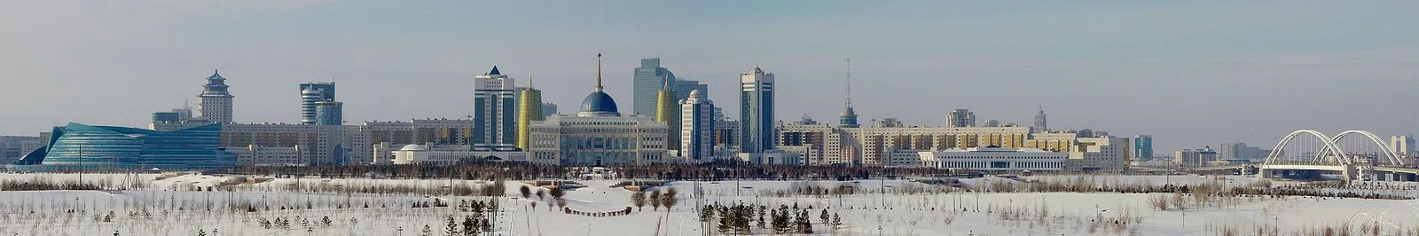 Central Astana, the Kazakh capital