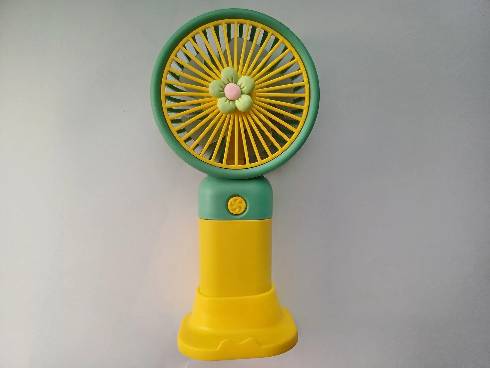 A small battery-powered electric fan (file image)