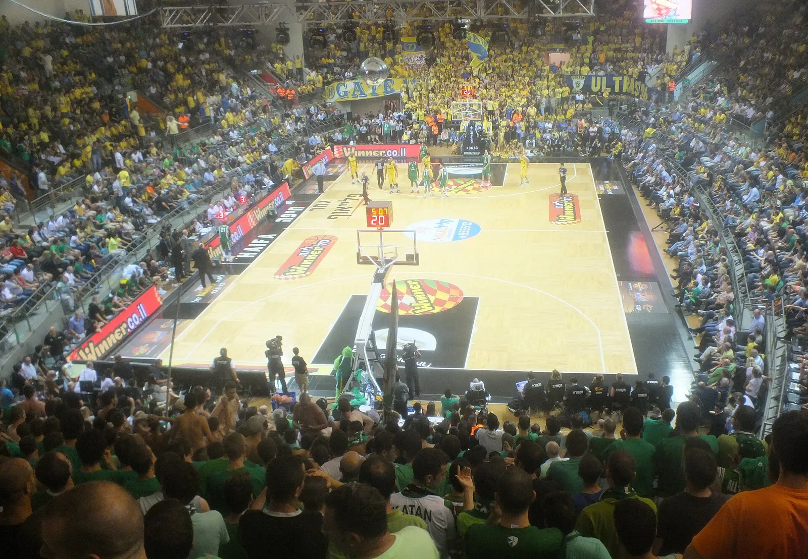 A basketball arena