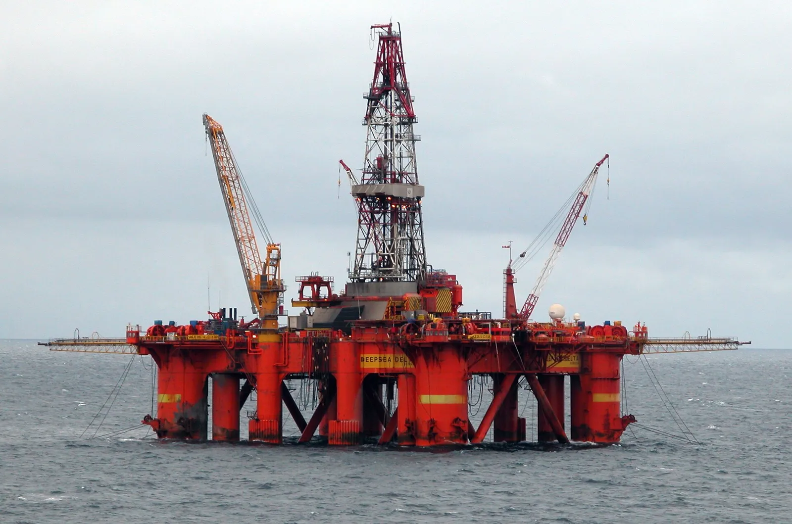 An oil platform in the North Sea (file image)
