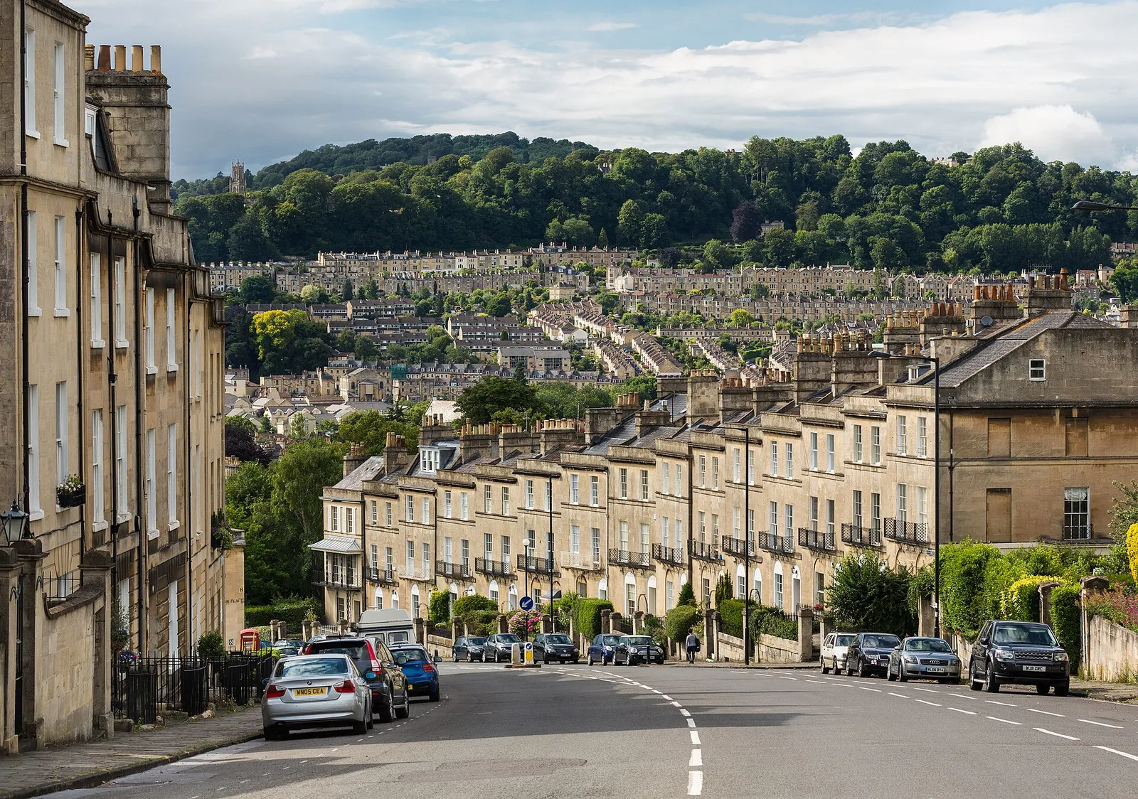 Rows of terraced houses in Bath, England (file image)