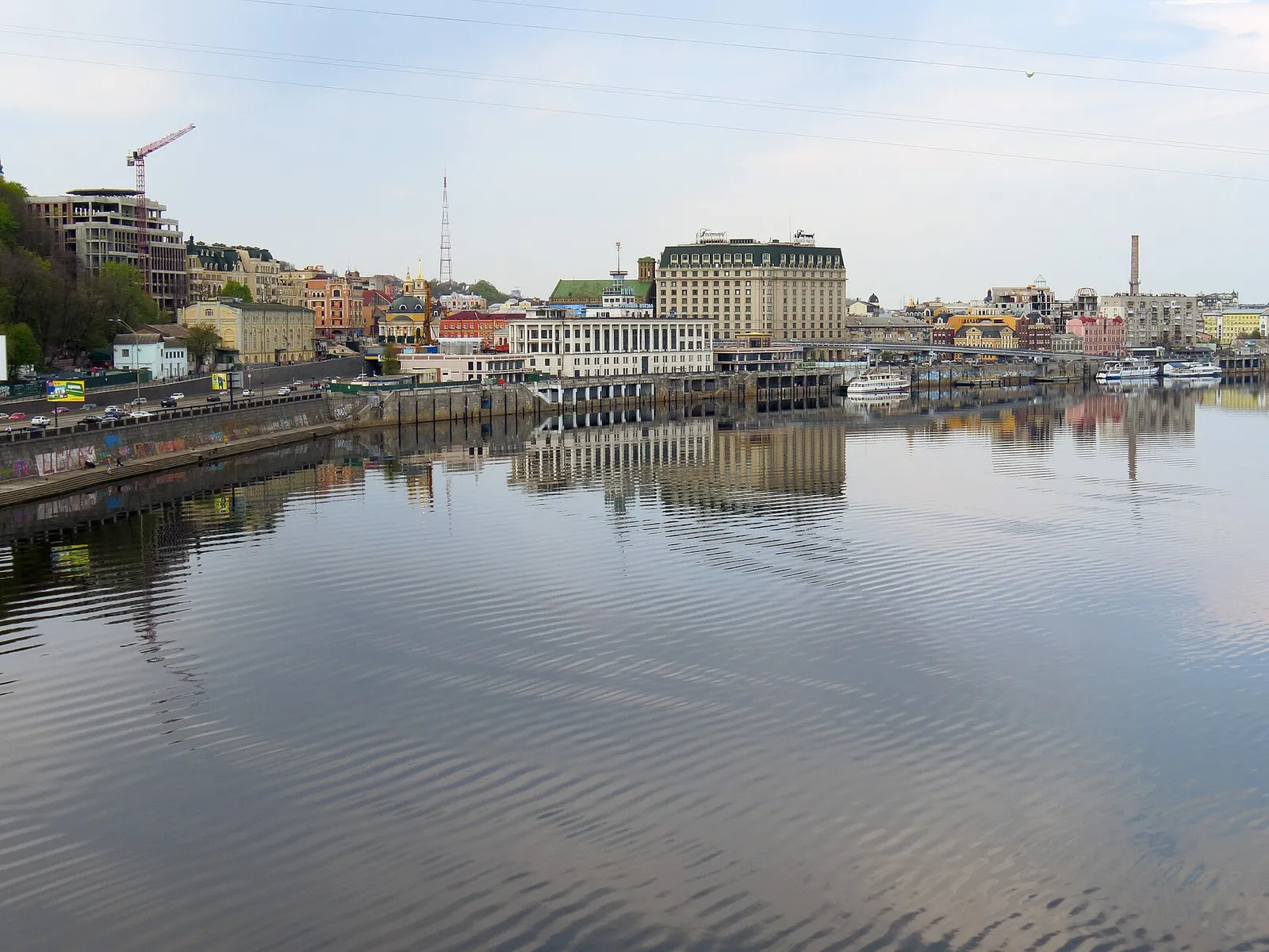 A view of Kyiv from the Dnipro river (file photograph)