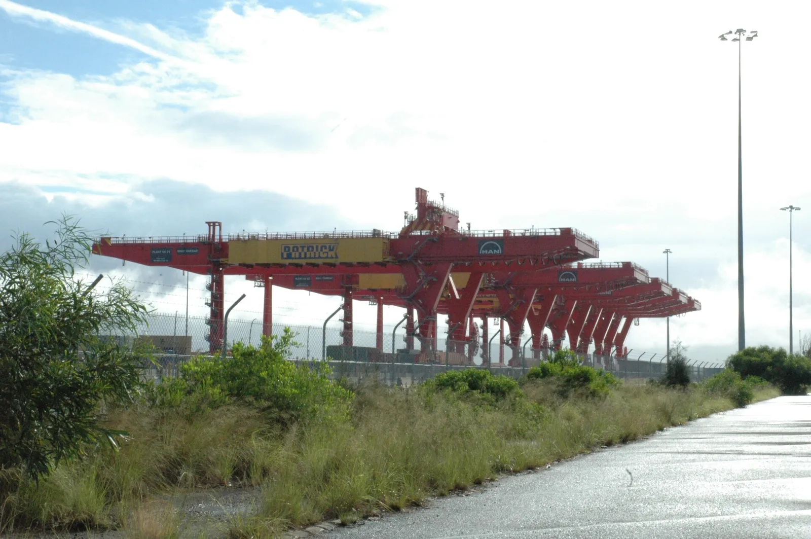 A container terminal in Australia (file image)