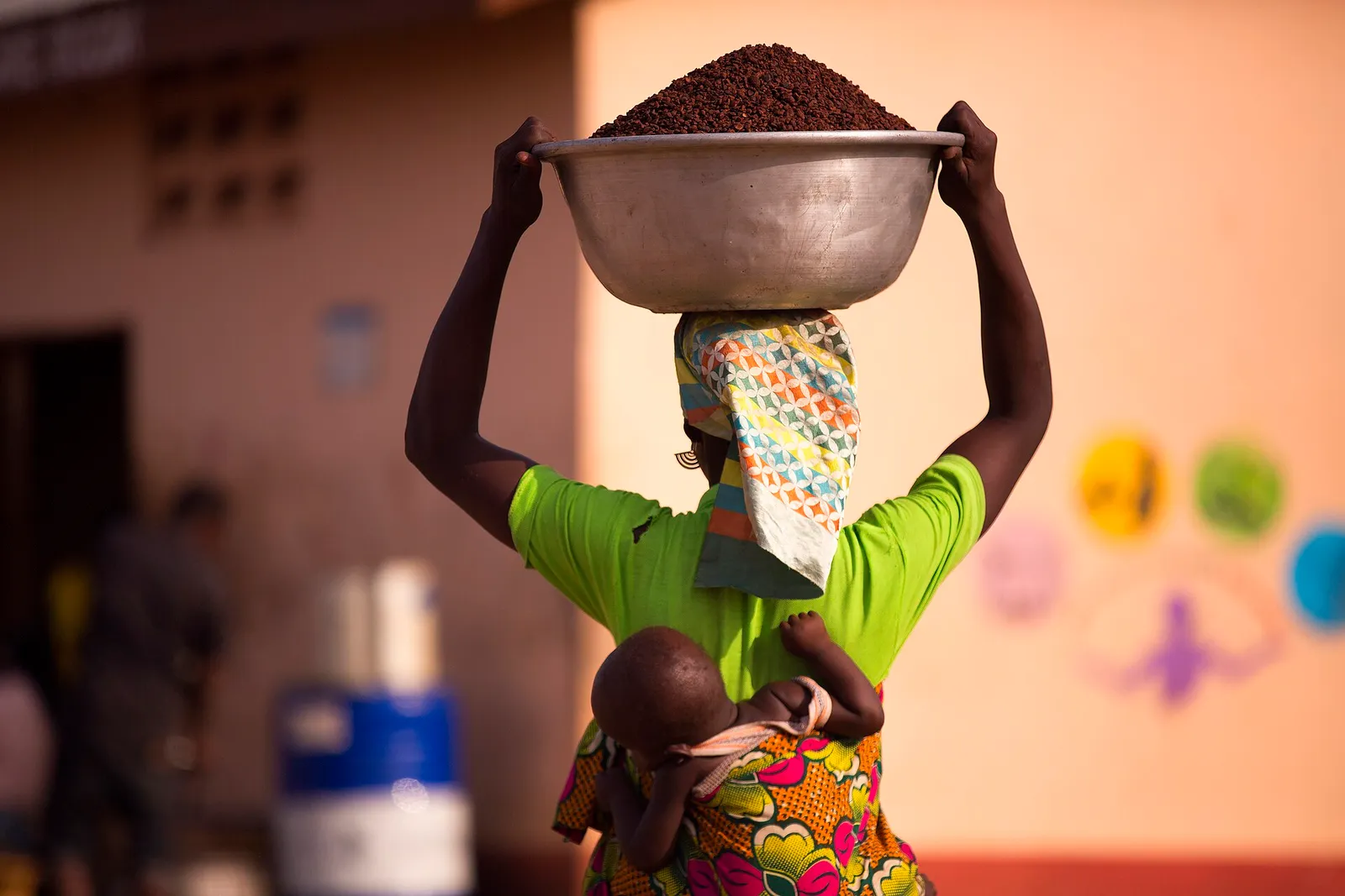 Women processing shea nuts into butter (file image, Ghana)