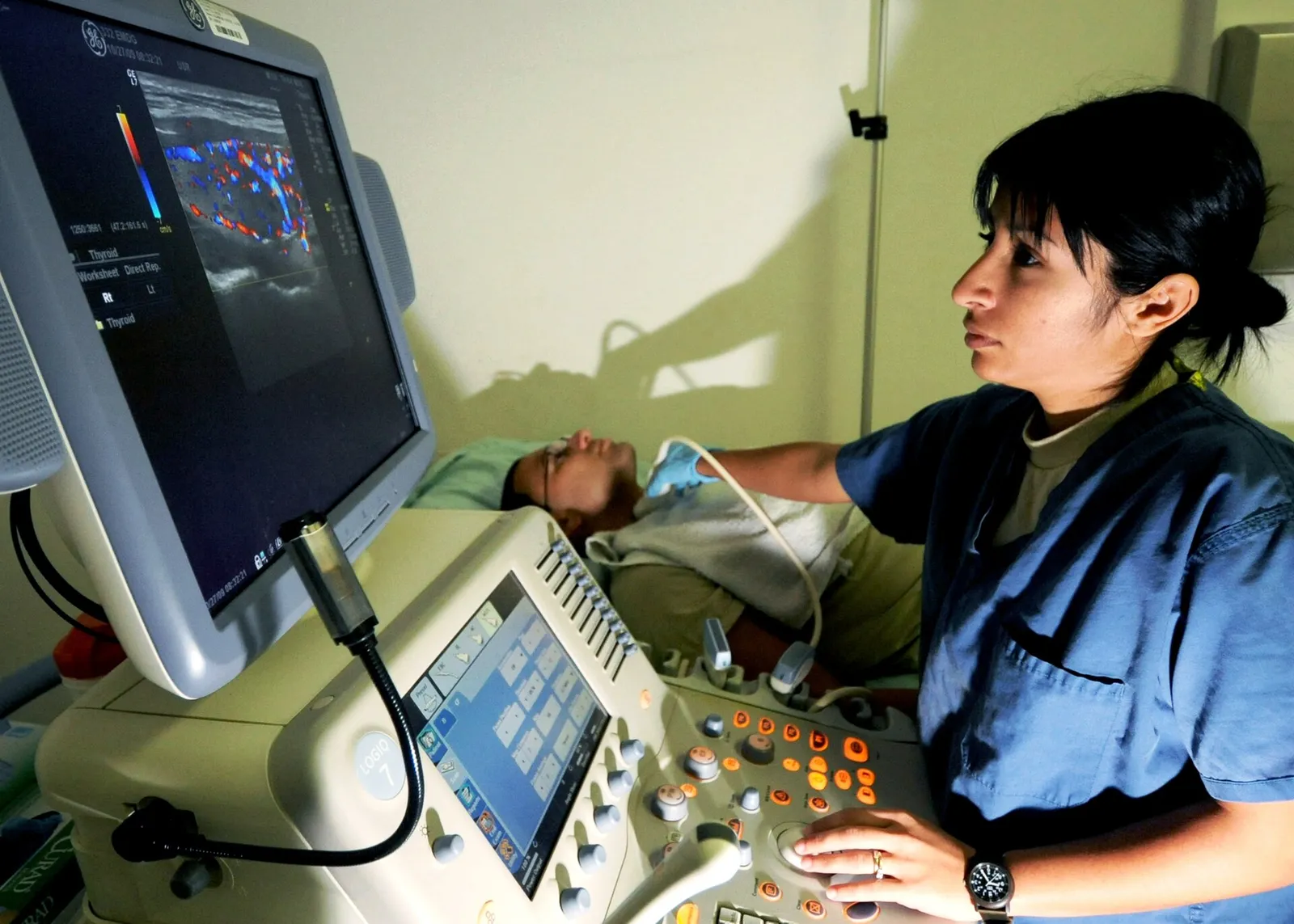A medical ultrasound examination (file photo)