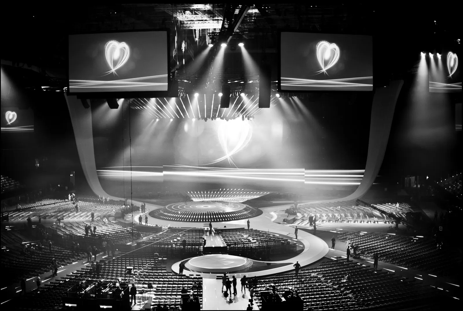 The main stage of the Eurovision Song Contest