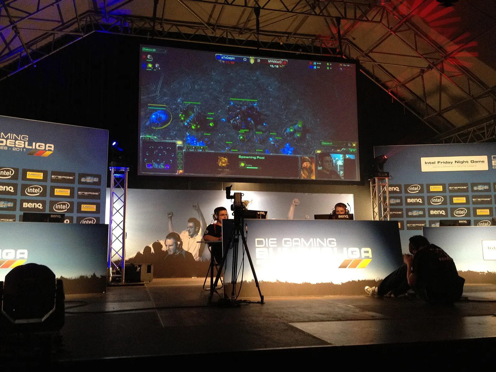 An esports tournament stage