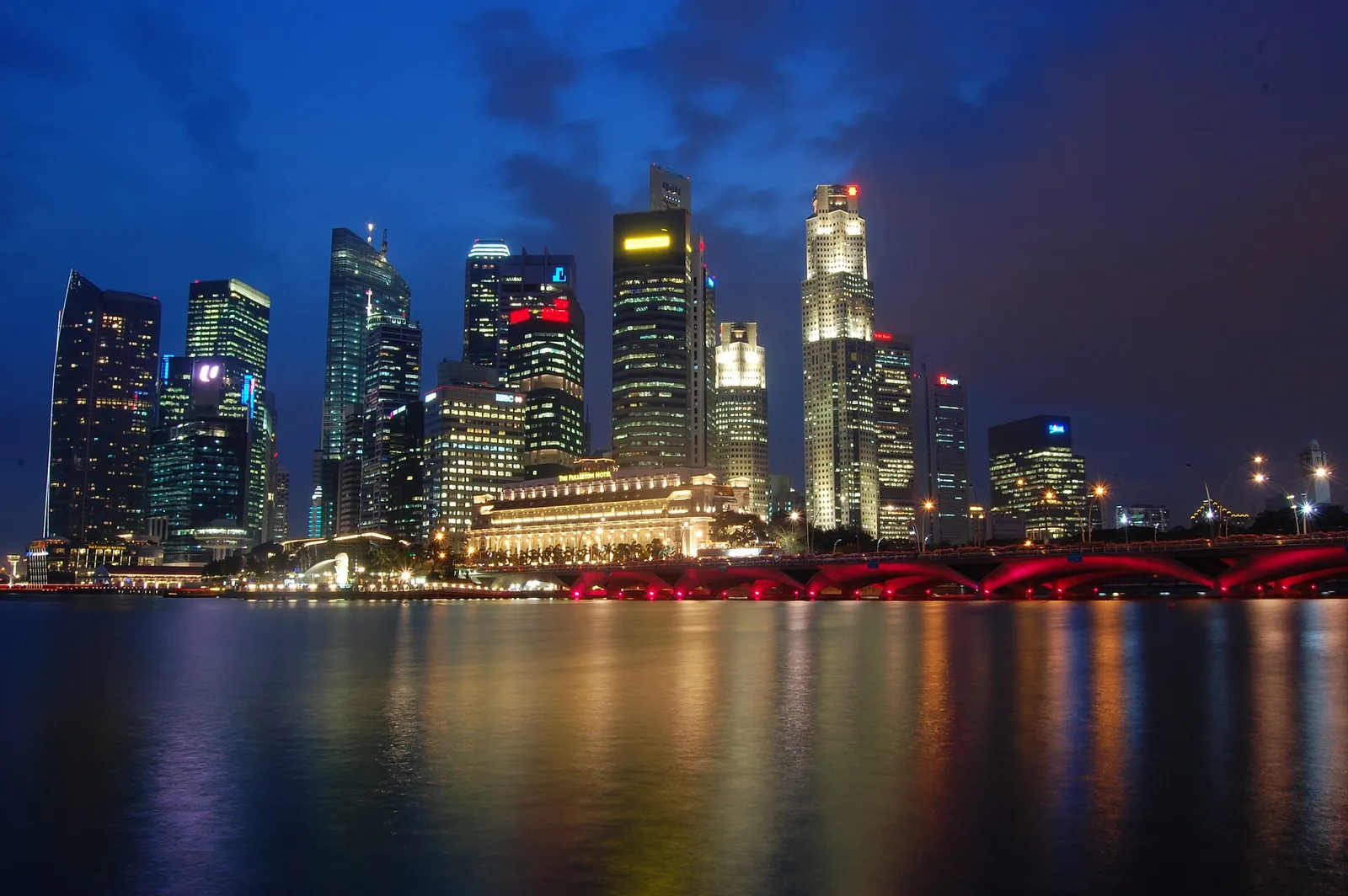 The skyline of Singapore