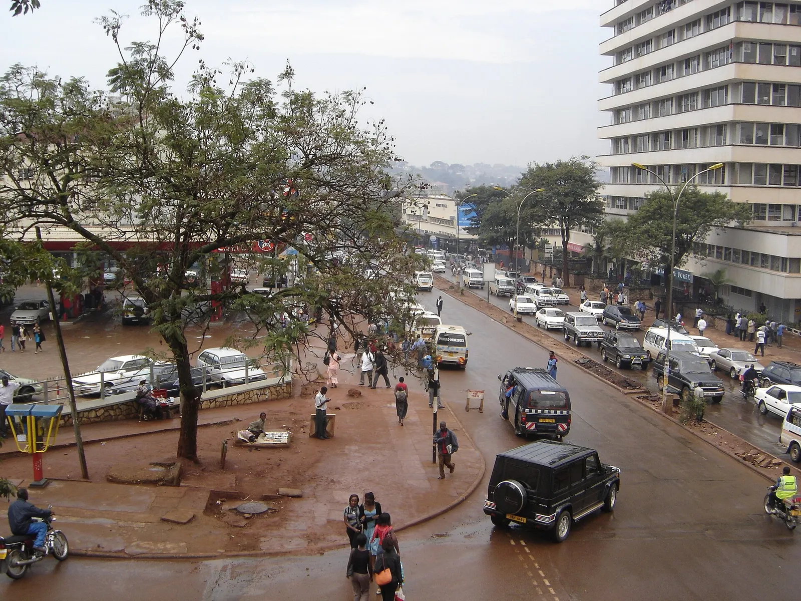 Downtown Kampala, the capital of Uganda