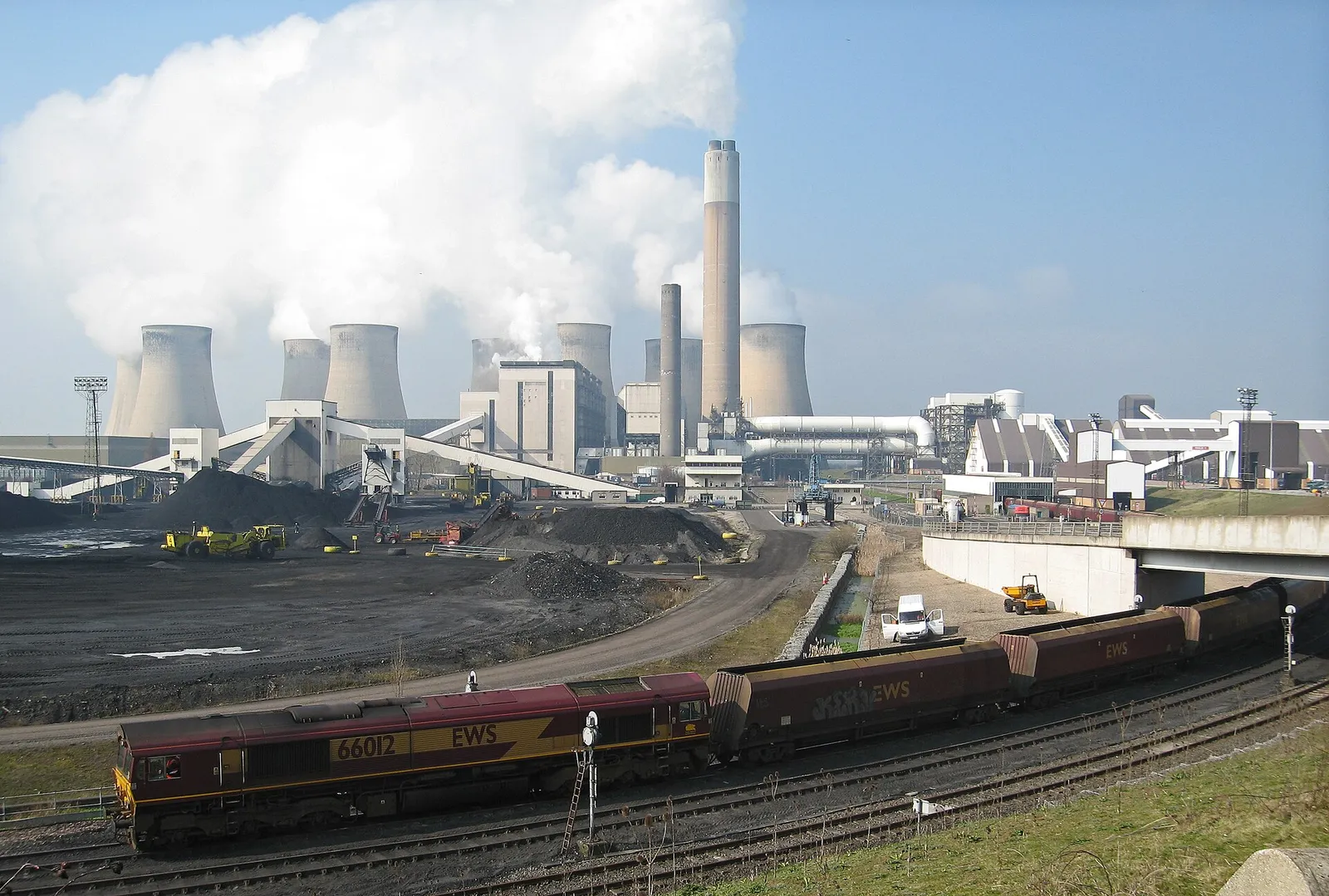 A UK power station with cooling towers