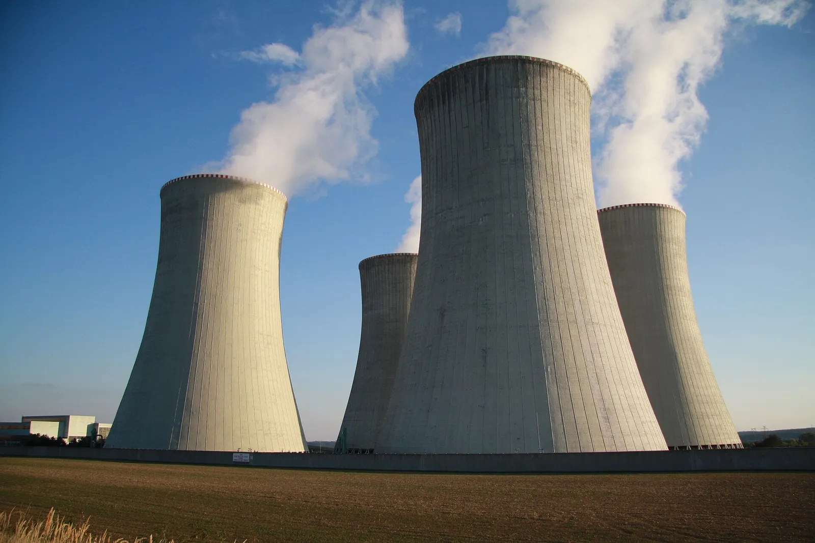 Cooling towers of a nuclear power plant