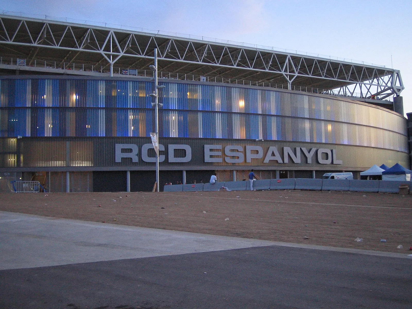 Espanyol's stadium at Cornella-El Prat, where the match was played
