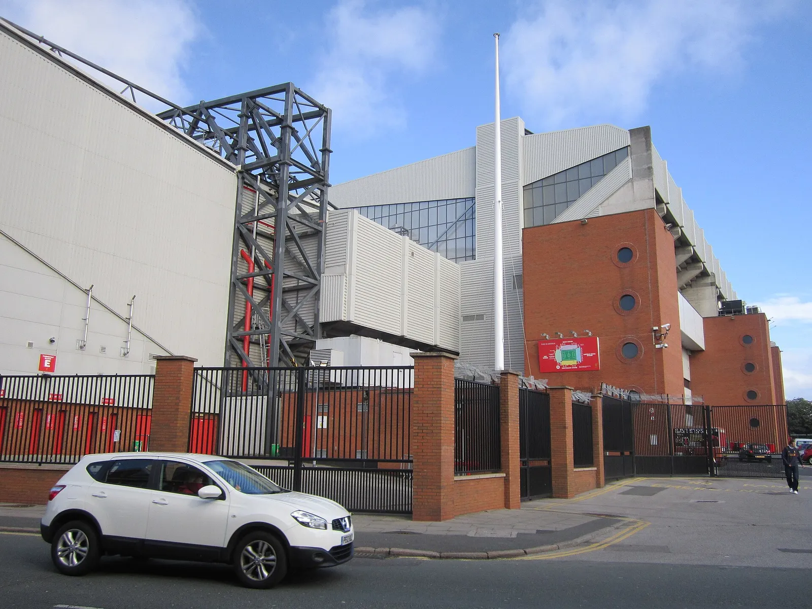 Anfield, the home stadium of Liverpool Football Club