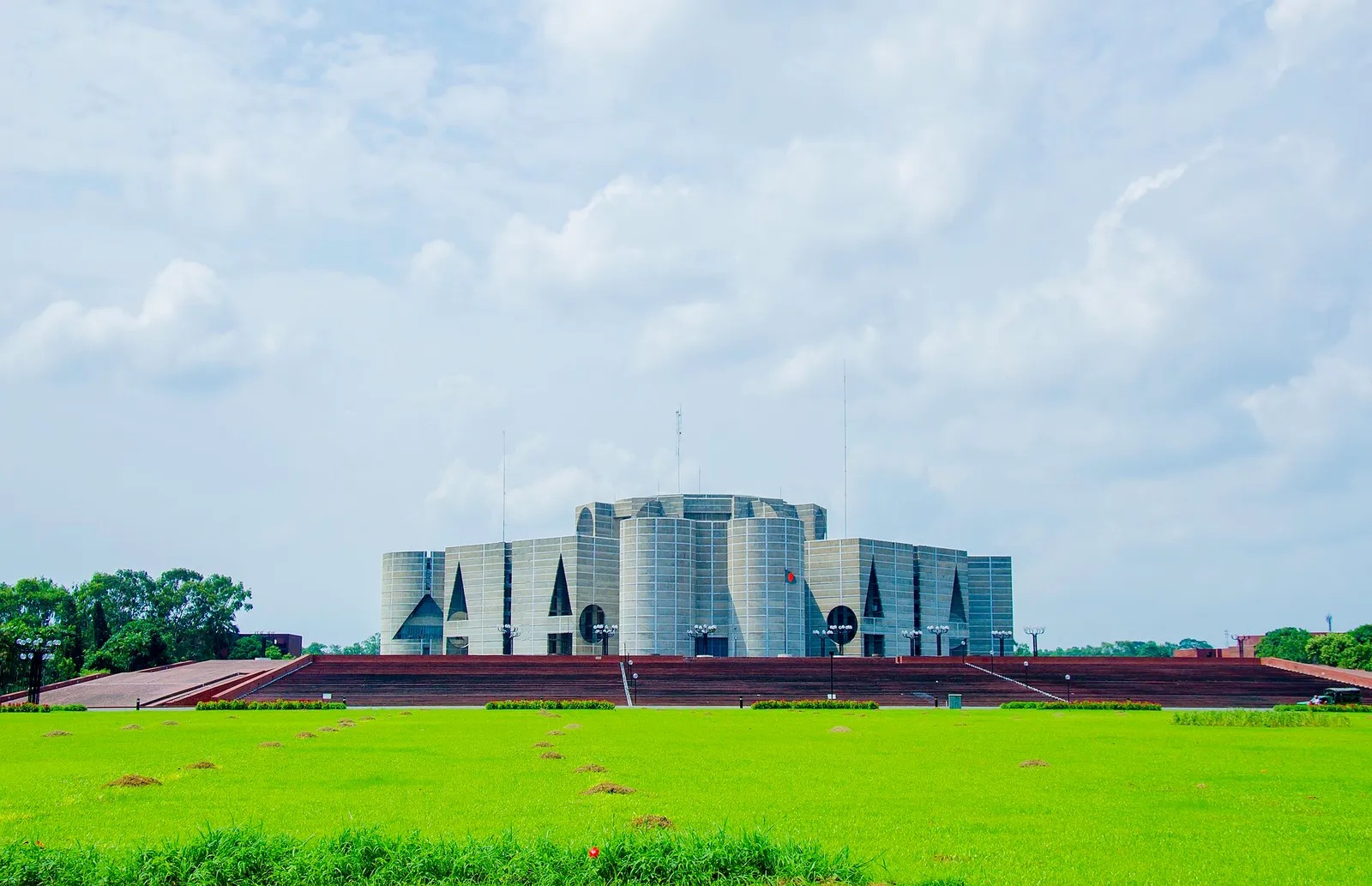 The National Assembly building in Dhaka, Bangladesh