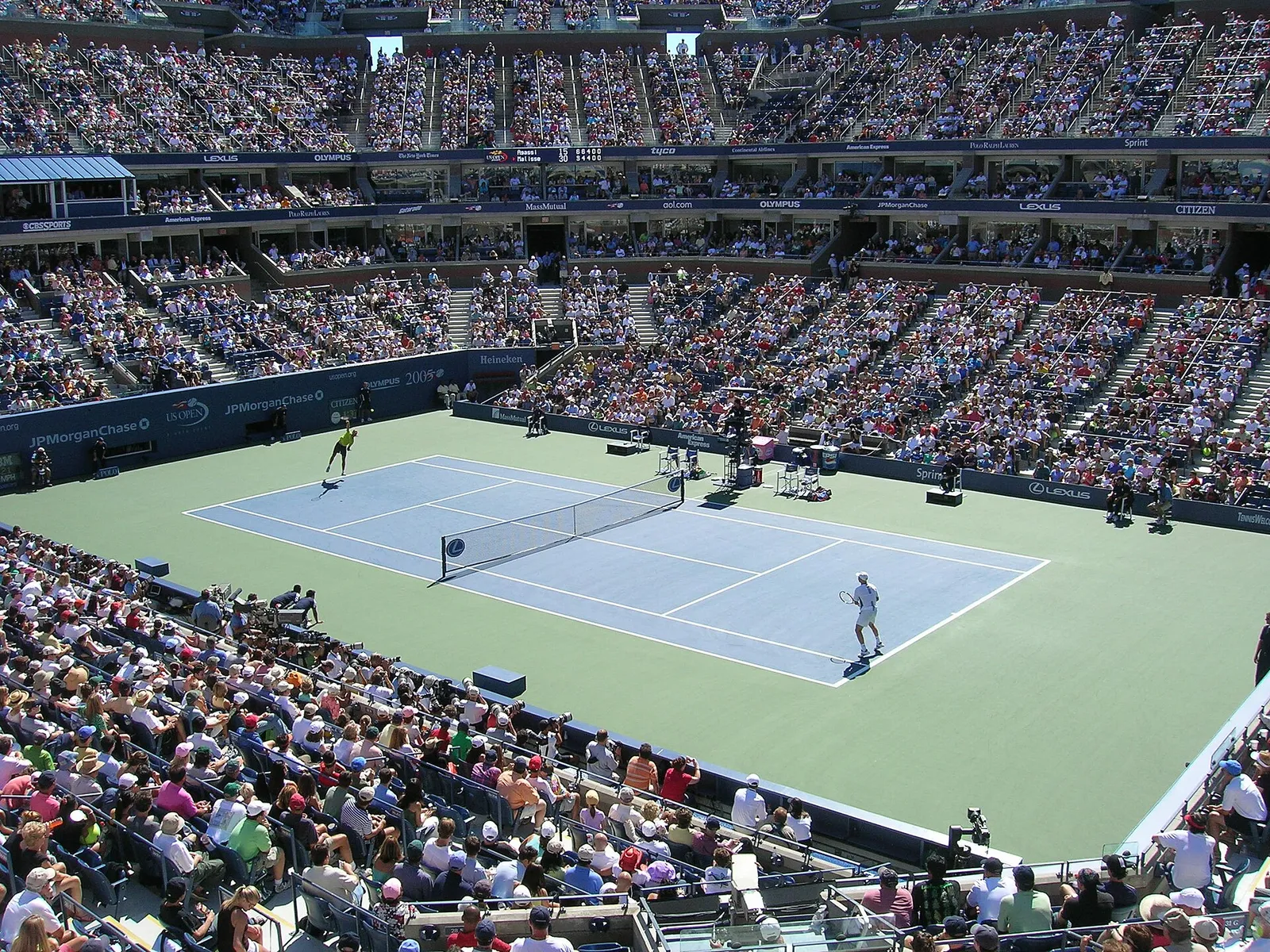 Arthur Ashe Stadium, the main court of the US Open