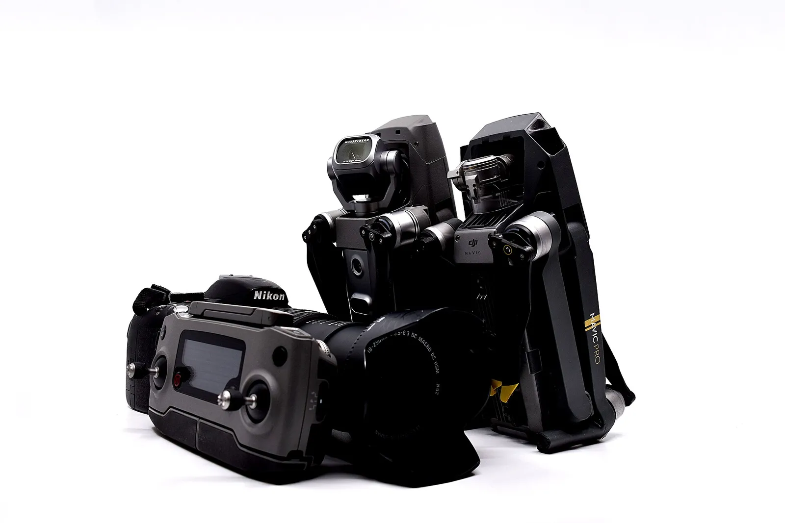 DJI Mavic drones (file image)