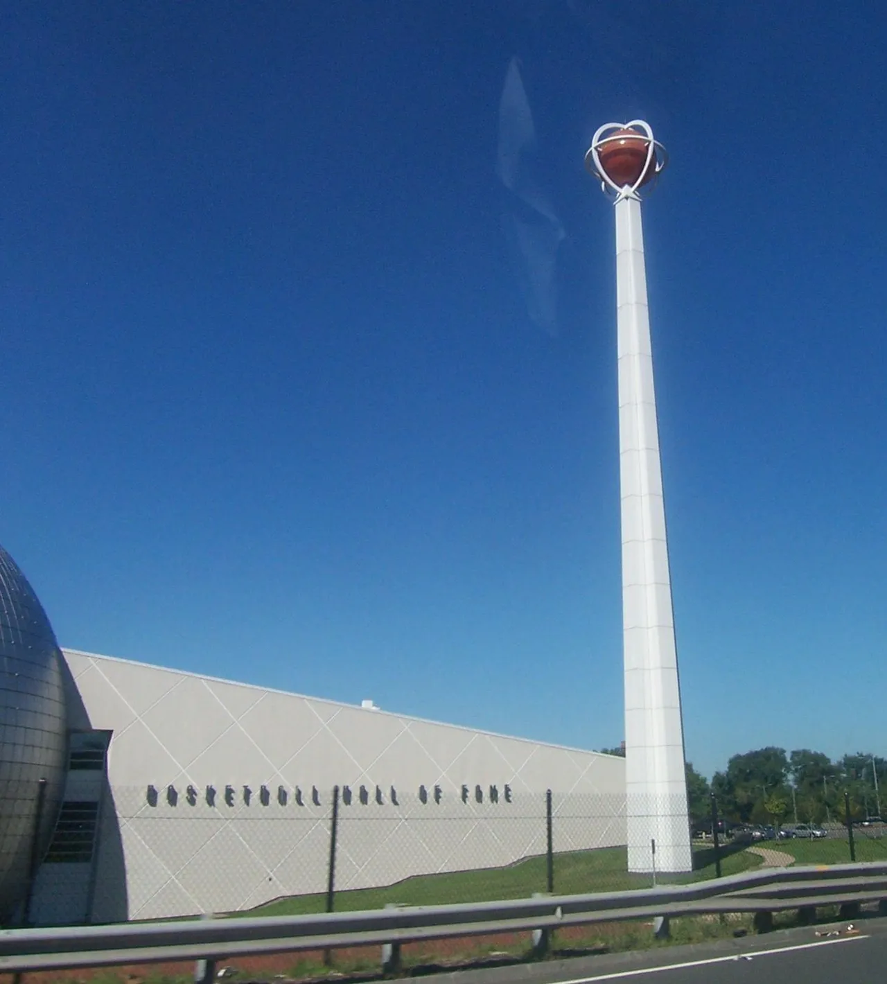 The Naismith Memorial Basketball Hall of Fame in Springfield, Massachusetts